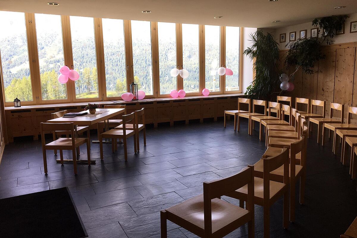 Lü – Gemeindehaus, grosser Saal, Graubünden