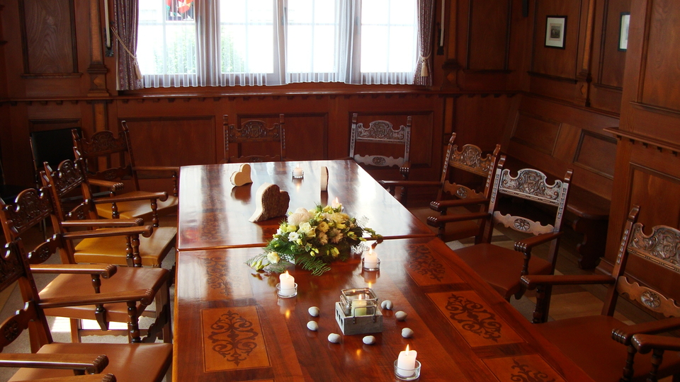 Trauzimmer im Schulhaus Türli, Sachseln, Obwalden